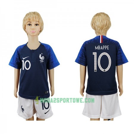 Koszulka Francja Mbappe 10 Dziecięcy Mistrzostwa Świata 2018 Domowe Stroje Piłkarskie